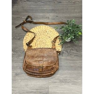 Patricia Nash messenger Satchel Leather Crossbody bag